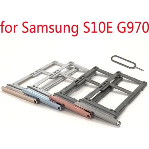 SIM Card Adapter For Samsung S10E G970F G970 Galaxy G970N G970U G970W Original Phone Housing New Micro SD Card Tray Holder Slot