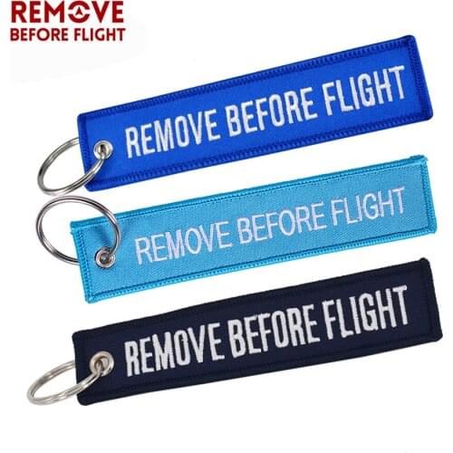 Remove Before Flight Fashion Keychain Customized Keychains for Motorcycles Car Key Fobs Chain Keychain Jewelry 3 PCS/LOT