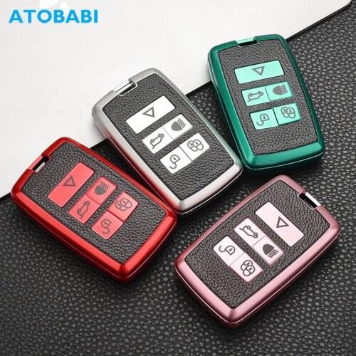 TPU Car Key Cases Smart Remote Control Protect Cover Skin For Land Rover 2018 2019 2020 Range Rover Sport Evoque Velar Discovery