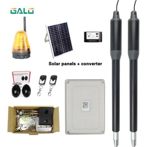 Linear Actuator input AC110/220V Automatic Swing Gate Opener Kit with flash lamp for Swing Gates