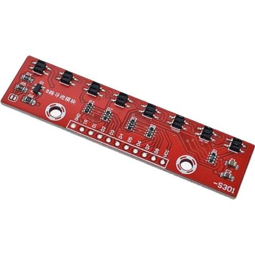 SuqEight Tracking Module Infrared Detection Sensor Module For Arduino 8 Channel Infrared Detector Hunt Module 8bit Sensor Module
