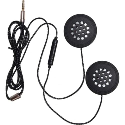 Motorcycle Motorbike Helmet 3.5mm Wire Control Music Headphone Headset with Mic With wire control Motorcycle Accessories