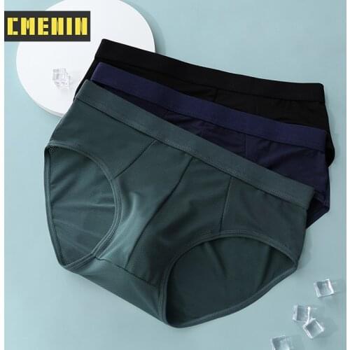 2021 New Polyester Jockstrap Underwear Man Brief Breathable Innerwear Gay Sexy Mens Panties Briefs Men Underpants Homme CM808