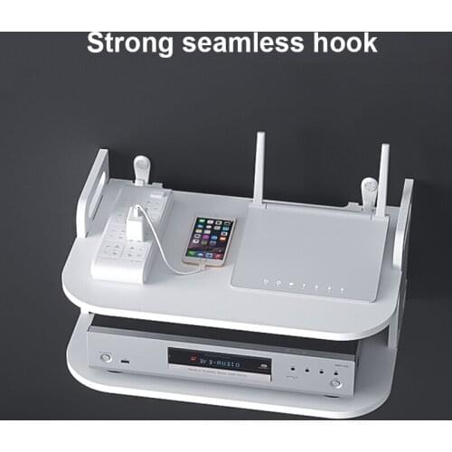 Wall Mount Storage TV Box Router Shelf Set-Top Box Bracket Holder Mini PC DVD Player Stand Rack LB88