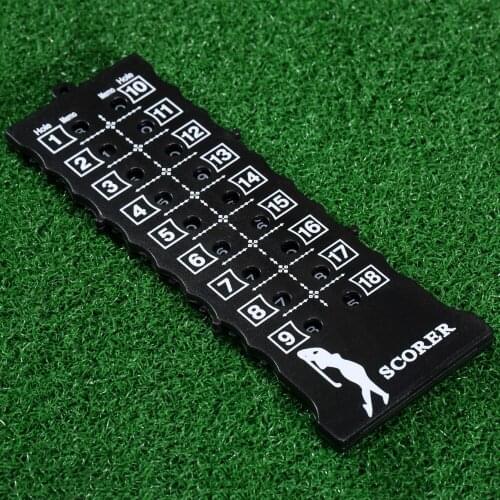 New 18 Holes Golf Stroke Shot Putt Scoring Keeper Score Card Counter Chain Environmental Golf Score Indicator With Key Chain