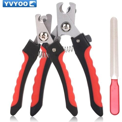 YVYOO Pet Grooming Scissors Professional Stainless Steel Nailclipper Animal Nail Cutter for Small Medium Puppy Dog Cats U19