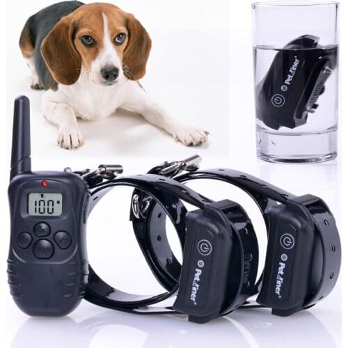 For two dogs remote control 300meters Pet Dog Training Collars waterproof and rechargeable