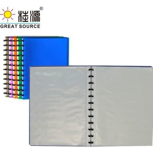A4 Binder Book Folder Presentation Book Project Folder 60 Refill Pockets Mushroom Holes Pocket Folder(1PC)