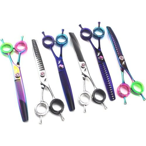 "7.0 Inch Pet Hairdressing Scissors Stainless Steel Type Model Number Handle Material Size Blade Material Teeth Total Length"