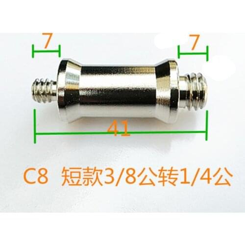 3/8 To 1/4 Photography Tripod Stand Conversion Screw Mutual Turn Screw Nut Adapter