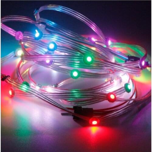 50pcs WS2812B Pre-Soldered LED Module LED Christmas Fairy String 5V Addressable Individually Panel 5050 RGB with Heatsink Board