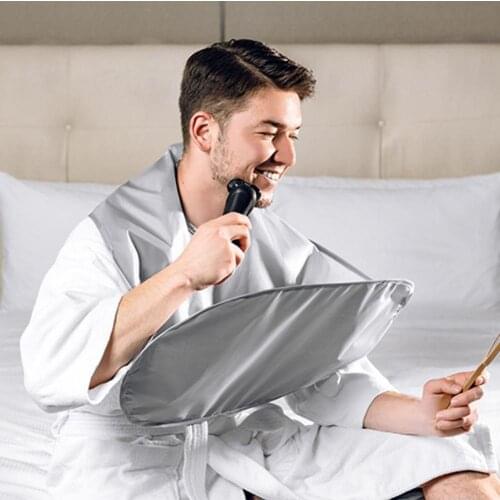 Eye-catching Foldable Hair Cloth Convenient Polyester Universal Umbrella Shape Hairdressing Cape Easy Use Easy Store for Home