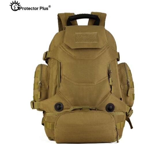 PROTECTOR PLUS Multipurpose Backpack Military Style Tactical Gun Bag Adjustment Sport Army High Capacity 40L 5 Colors