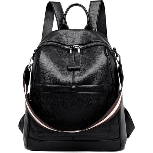 2021 New Women Leather Backpack Designer Shoulder Bags For Women Back Pack School Bags For Teenage Girls