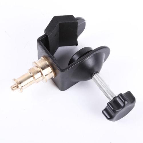 Heavy Duty Photo Studio Light Stand C Clamp U Clip Bracket w/ 1/4"Screw 5/8"Stud