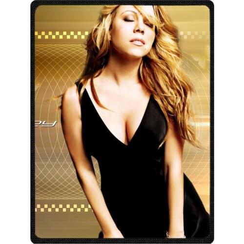 Adult Autumn Winter Summer Spring Warm Blanket Super Soft Coral Fleece Bed Sofa Mariah Carey Pattern Blanket
