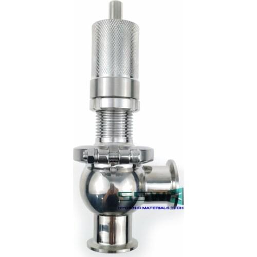 1" 1.5" 2" TC Sanitary Stainless Steel SS304 Overflow Valve, FKM/FPM Seal,Connection Pump Pressure Relief Valve,Safety Valve