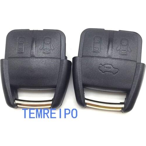 10pcs/lot 2 3 button Replacement remote key case shell fob for Chevrolet key shell Fob with battery holder