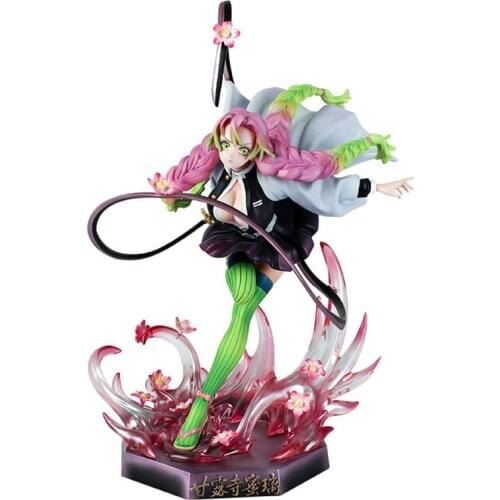 22cm Anime Kanroji Mitsuri Demon Slayer figure kimetsu no yaiba Action Figures PVC Model Toys Collection Doll Gift free shipping