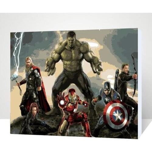 5D DIY Diamond Painting Disney Marvel Movie Avengers Cross Stitch Kits Full Drill Diamond Embroidery Mosaic Home Decor Gift