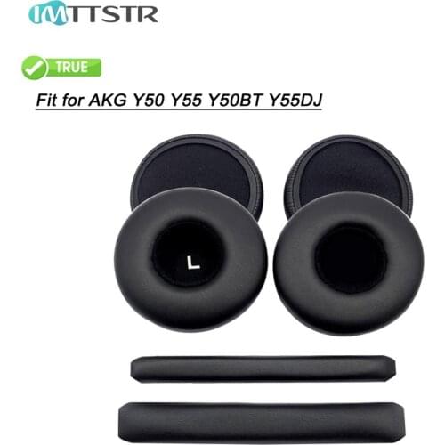 IMTTSTR 1 Pair of Ear Pads Earpads Earmuff Cover Cushion Replacement Cups for AKG Y50 Y50BT Sleeve Headband