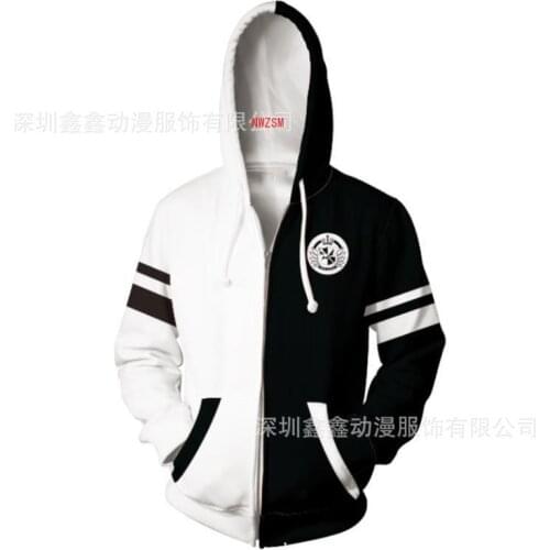 Anime sweatshirts hoodies Dangan Ronpa Danganronpa monokuma White Black Bear cosplay costume College clothing Top New