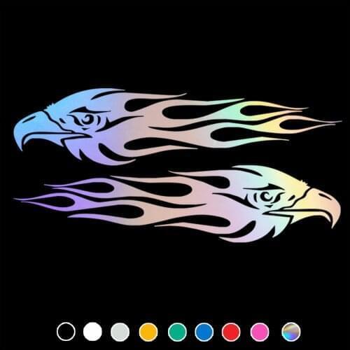 Car Sticker Flame Eagle Decal For Cars Auto Motorcycle Helmet Bumper Window Door Body JAYJOE Dropshipping JDM Vinyl Car Stickers