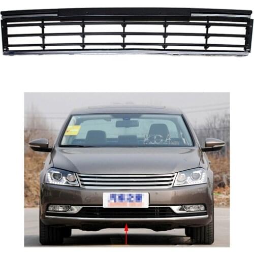 Auto Replacement Front Bumper Grille Racing Grill Cover For VW Passat B7 2012 2013 2014 2015 2016 3AA853671 European Version