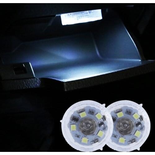 1PC Car Mini Led Touch Switch Light Auto Wireless Ambient Lamp Portable Night Reading Light Car Roof Bulb Car Interior Light