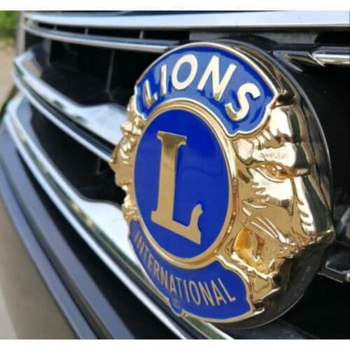 Free shipping!!!3D Personality Vintage Golden Lions Trim Screw Emblem Badge For Lexus MG Audi KIA Buick