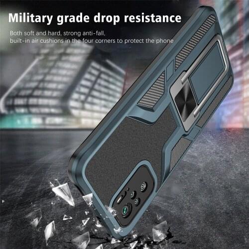 Armor Shockproof Case For Xiaomi Redmi Note 9 Pro 5G Max 4G 9S 9T Magnetic Metal ring Case For Poco M3 X3 NFC MI 10T Lite Pro 11