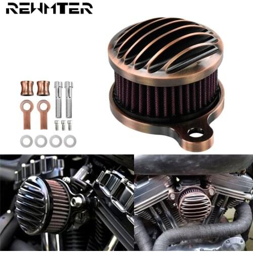 Motorcycle CNC Bronze Air Filter Intake Air Cleaner System For Harley Sportster XL Iron 883 XL1200 48 1991-2014 2015 2016