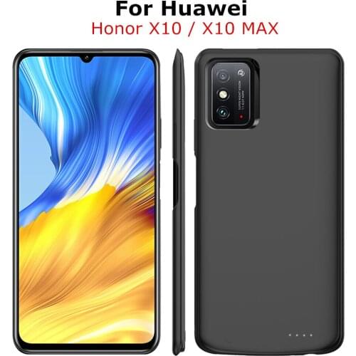 Battery Charger Cases For Huawei Honor X10 MAX Battery Cover 6800mAh Power Bank Charging Cover For Huawei Honor X10 Battery Case