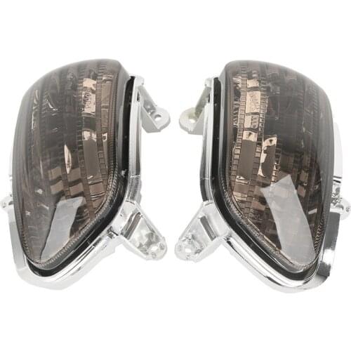 Smoked Front Turn Signal Lens Shell Cover For Honda Goldwing GL1800 2001-2017 12