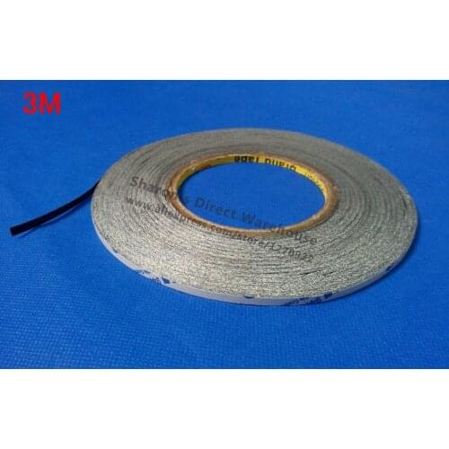 3mm*50M, 3M Scotch 9448 Black, Double Sided Adhesive Tape for Pad Phone Tablet Glass Lens Screen