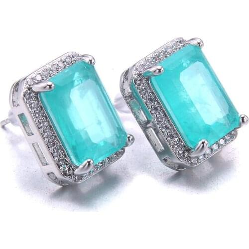 Extremely Luxurious 12mm Super Zircon Crystal Inlaid Handmade Hypoallergenic Stud Earrings Womens Earrings Glamour Jewelry