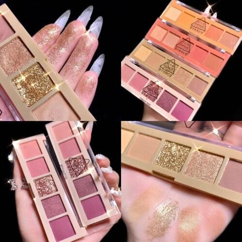 DIKALU Nude Matte Eyeshadow Pallete Long lasting Glitter Eye Pigments Shimmer and Shine Glitter Eyeshadow Makeup Palette