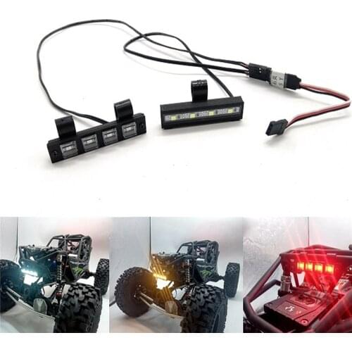 For Axial RBX10 RYFT RC Crawler Car Upgrade LED Light Kit Remote Control Switch Channel Light Strap