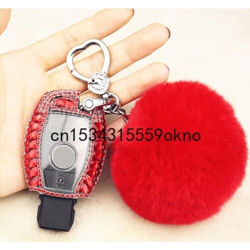 For Benz c200l cla glc260 gla200 gle gls S Series Key Case Cover With Diamond For Girl