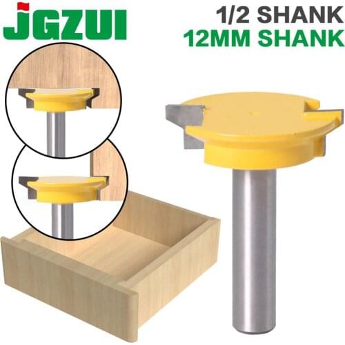 JGZUI Drawer Front Joint Router Bit - Reversible - 1/2" Shank 12mm Shank Woodworking Chisel Cutter