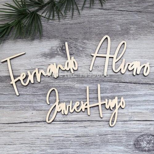 Freestyle Names in Wood| Place names | Favors | Personalised Favour | Calligraphy Name - Freestyle in wood,table decor,name card