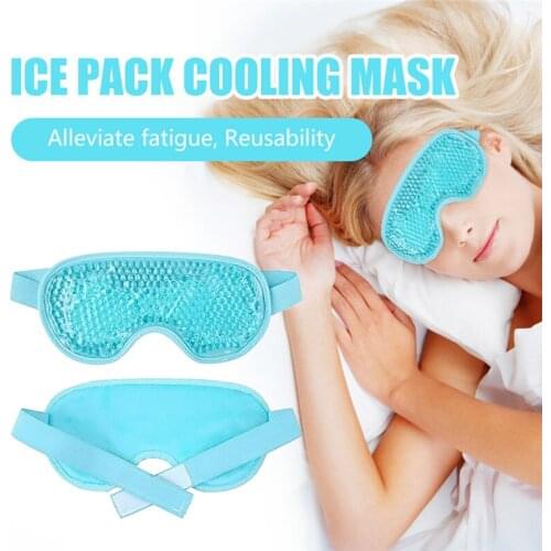 New Gel Eye Mask Reusable Beads for Hot Cold Therapy Soothing Relaxing Beauty Gel Eye Mask Sleeping Ice Goggles Sleeping Mask