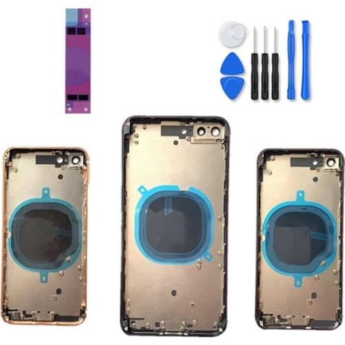 AAA Quality Housing for iPhone 8G 8Plus Frame Back Cover 8 8Plus Battery Glass Back Cover + Delivery Battery Patch