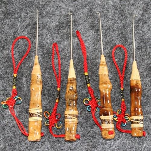 Luohan Bamboo Decoupling Device Unhooking device Handmade Bamboo Picker Luohan Bamboo Round Head Unhooker picker