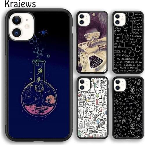 Krajews Science Chemistry Formulas Soft Phone Case Cover For iPhone 5 SE 6s 7 8 plus X XR XS 11 12 pro max Samsung Galaxy S9 S10