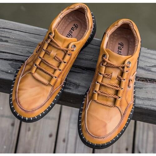 Genuine uomo fashion loafers couro men male 2020 brand for para shoes casual hombre zapatillas mens sapatos cuero black classic