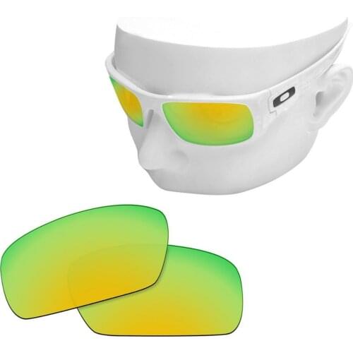 OOWLIT Polarized Replacement Lenses of 24K Gold Mirror for-Oakley Crankshaft OO9239 Sunglasses