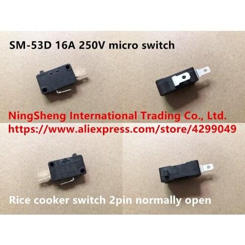 Original new 100% SM-53D 16A 250V micro switch rice cooker switch 2pin normally open