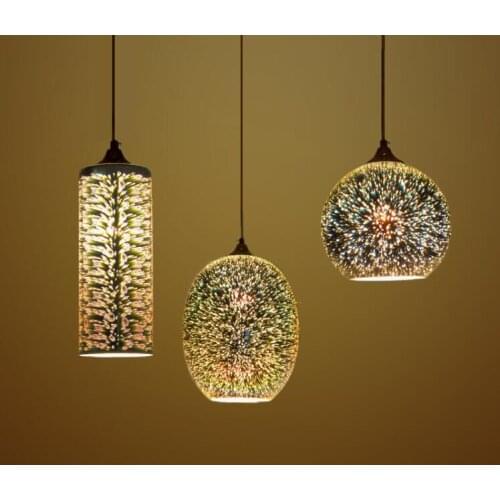 Free shipping 3D creative design stained glass chandelier Restaurant Bar Cafe Bar clothing store lights