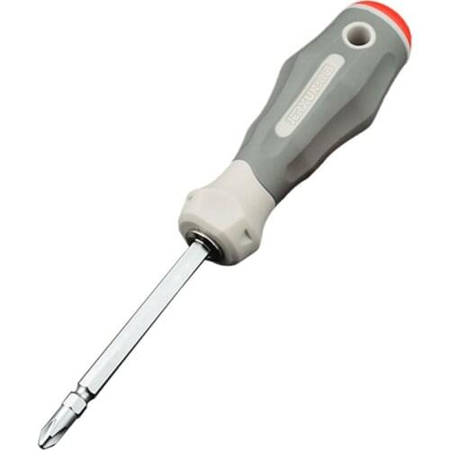 JERXUN 6*125mm Dual Purpose Screwdriver Phillips and 6mm Slotted Magnetic Screw Driver CR-V Bolt Driver Screw-driving Tools